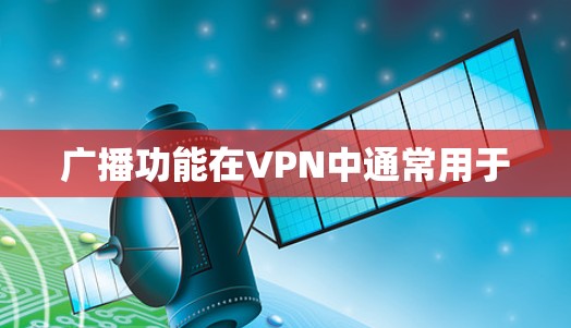 广播功能在VPN中通常用于