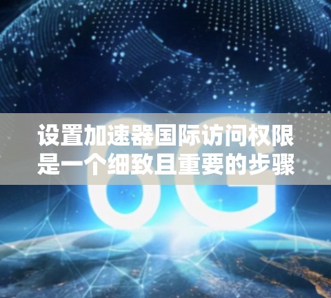 设置加速器国际访问权限是一个细致且重要的步骤，确保用户能够安全地使用加速器功能。以下是按照步骤进行设置的详细指南