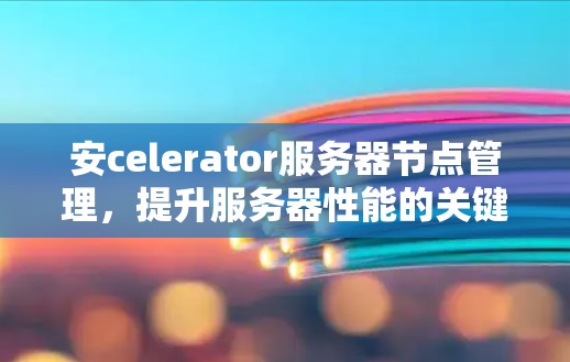安celerator服务器节点管理，提升服务器性能的关键步骤