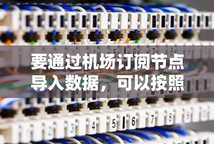要通过机场订阅节点导入数据，可以按照以下步骤进行