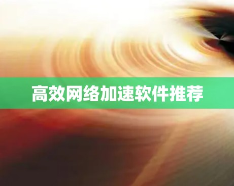 高效网络加速软件推荐