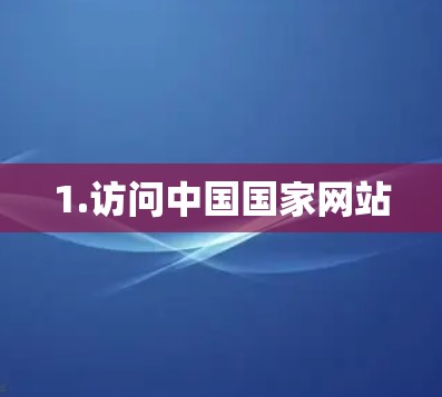 1.访问中国国家网站