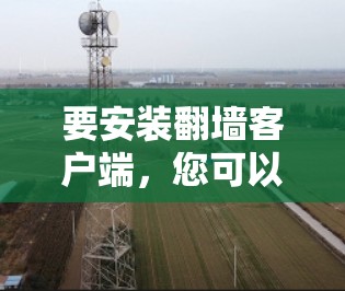 要安装翻墙客户端，您可以按照以下步骤进行操作
