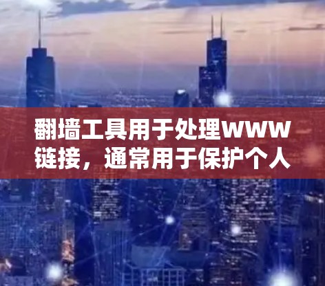 翻墙工具用于处理WWW链接，通常用于保护个人或商业网站的安全，防止被搜索引擎或服务器检测到。以下是一个简单步骤来使用翻墙工具