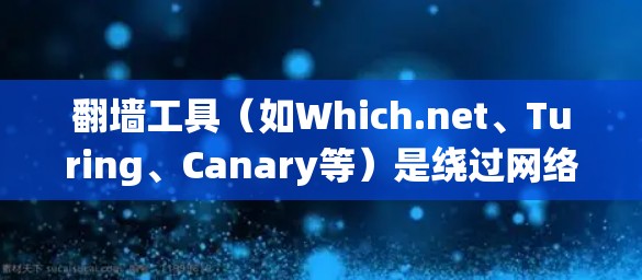 翻墙工具（如Which.net、Turing、Canary等）是绕过网络防火墙，直接访问外部服务器或资源的技术，适用于特定的网络环境或需求。以下是一个快速访问翻墙工具方案的思路